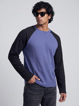Dutch Blue Waffle Raglan Longsleeve Tshirt T-Shirts Fugazee 