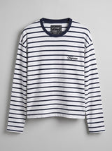 Sailor Striped Longsleeve Cropped Tshirt T-Shirts Fugazee 