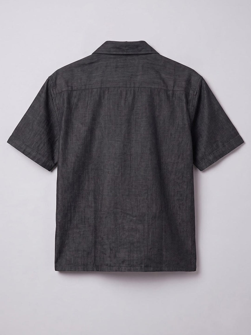 Black Sakura Denim Shirt Shirts Fugazee 