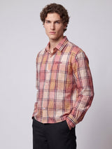 Sun Shades Seer Sucker Washed Cropped Shirt Shirts Fugazee 