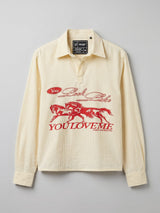 Butter Striped Quarter Cropped Shirt Shirts Fugazee 