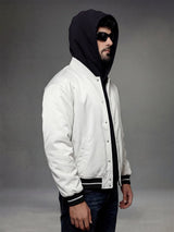 Black Fleece Hooded Scarf Scarf Fugazee 