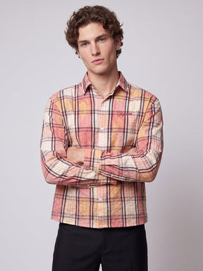 Sun Shades Seer Sucker Washed Cropped Shirt Shirts Fugazee 