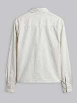 Ecru Lions Graphic Cropped Corduroy Shirt Shirts Fugazee 