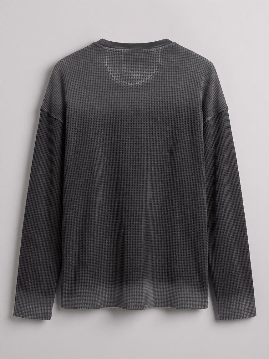 Smoke Waffle Washed Longsleeves Tshirt T-Shirts Fugazee 