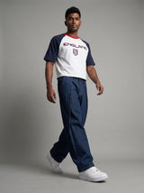 England Retro Football Cropped Tshirt T-Shirts Fugazee 
