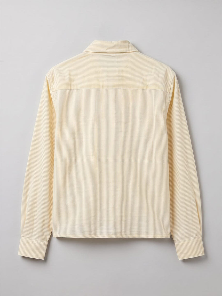 Butter Striped Quarter Cropped Shirt Shirts Fugazee 