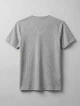 Light Grey Henley Short Sleeve Tshirt T-Shirts Fugazee 