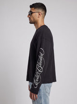 Black Cold Blooded Cropped Waffle Tshirt T-Shirts Fugazee 