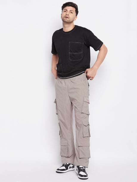 Grey Tactical Cargo Trackpants Trackpants Fugazee 