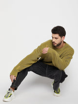 Grey Contrast Stitched Double Panel Jeans Jeans Fugazee 