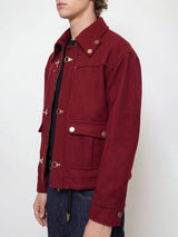 Maroon Fireman Clasp Woollen Jacket Jackets Fugazee 