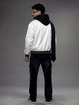 Black Fleece Hooded Scarf Scarf Fugazee 