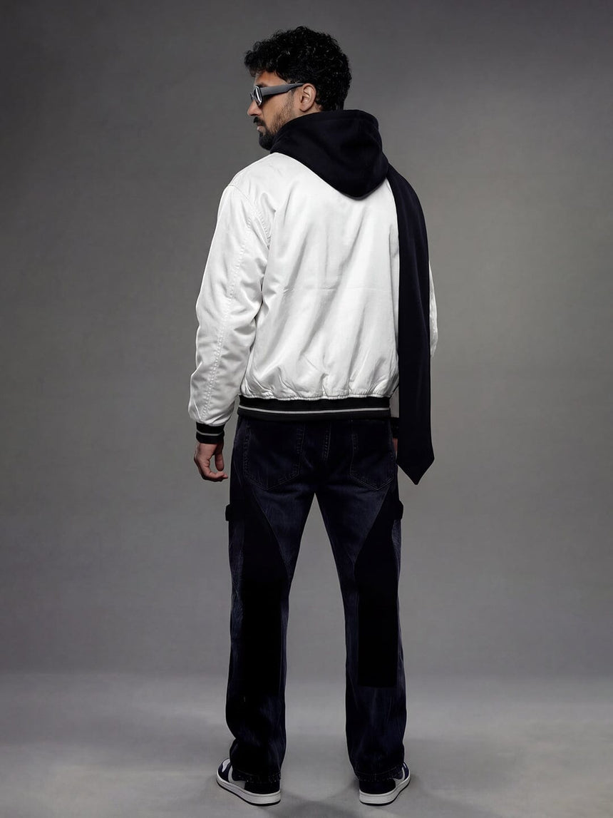 Black Fleece Hooded Scarf Scarf Fugazee 