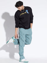 Teal Parachute Pleated Trackpants Trackpants Fugazee 