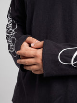 Black Cold Blooded Cropped Waffle Tshirt T-Shirts Fugazee 