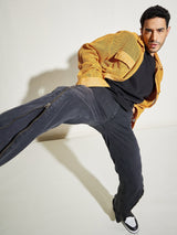 Mustard See Through Lace OverShirt