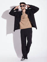 Black Pleated OverShirt