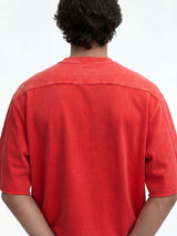 Hibiscus Red Washed Boxy Oversized Tshirt T-Shirts Fugazee 