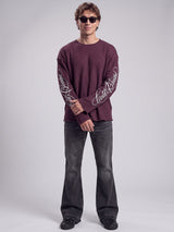 Maroon Cold Blooded Cropped Waffle Tshirt T-Shirts Fugazee 