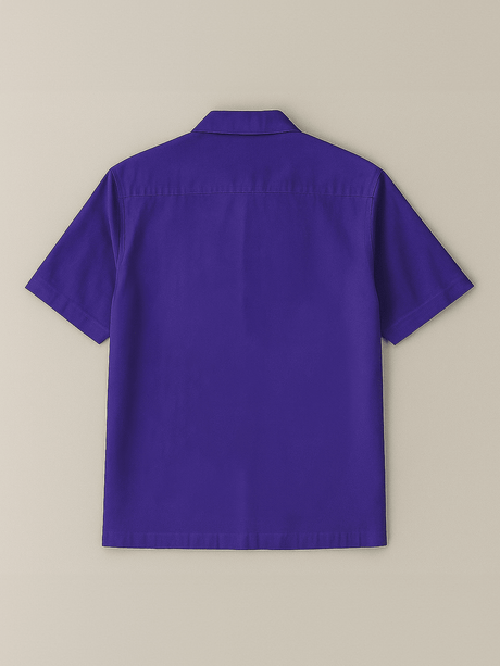 Purple Cupid Graphic Zipped Shirt Shirts Fugazee 