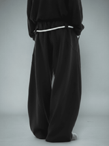 Black Urban Knot Barrel Fit Trackpants Trackpants Fugazee 