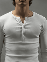 Off-White Ribbed Henley Longsleeves Tshirt T-Shirts Fugazee 