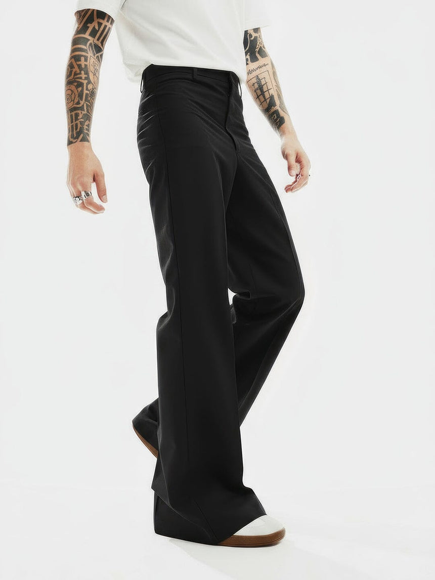 Black Highwaisted Bell Bottom Trousers Trousers Fugazee 