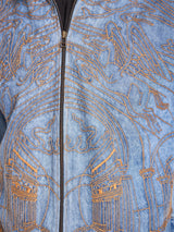 Ice Lineart Embriodery Harrington Denim Jacket Jackets Fugazee 