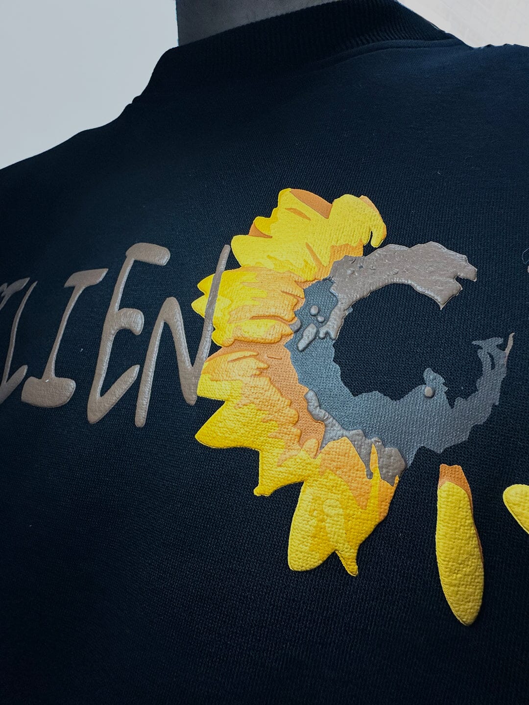 Sunflower embroidery sales varsity striped hoodie