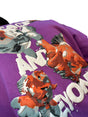 Purple Gold Fish Oversized Sweatshirt Sweatshirts Fugazee 