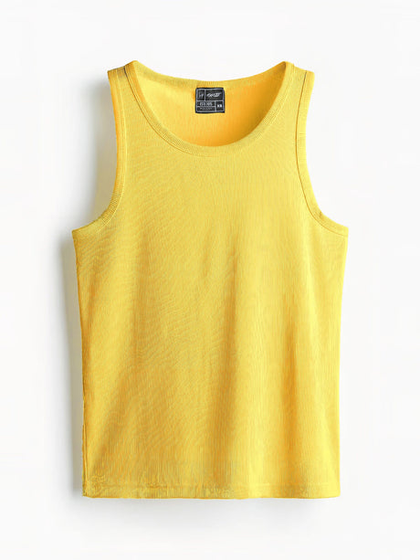 Solid Ribbed Vest Pack Of 3 T-Shirts Fugazee 