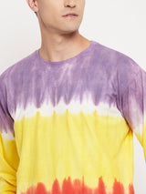 Yellow Multi Shade Ombre Longsleeves Tee T-shirts Fugazee 