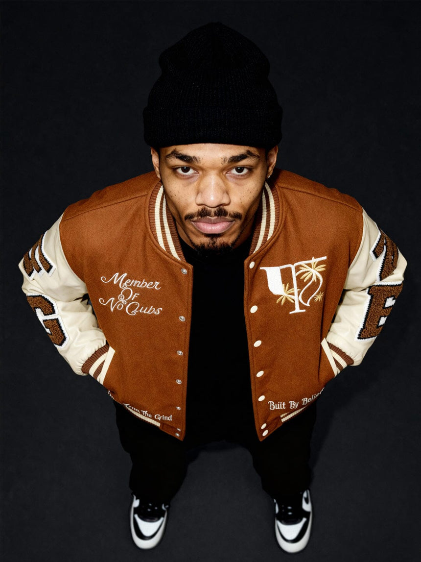 Brown Woollen Letterman Varsity Jacket Jackets Fugazee 