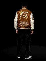 Brown Woollen Letterman Varsity Jacket Jackets Fugazee 