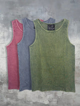 Ribbed Dyed Vest Pack Of 3 T-Shirts Fugazee 