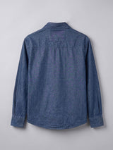 Dark Washed Riveted Denim Shirt Shirts Fugazee 