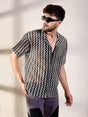 Black & Grey Zig Zag Cuban Shirt Shirts Fugazee 