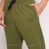 Olive Oversized Contrast Stitch Combo Tracksuit