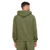 Olive Oversized Contrast Stitch Hooded Sweatshirt