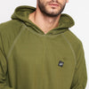 Olive Oversized Contrast Stitch Combo Tracksuit