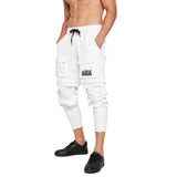 White Ninja Detachable Jogger Shorts