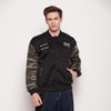 Black Scuba Camo Bomber Jacket