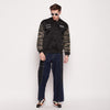 Black Scuba Camo Bomber Jacket