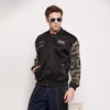 Black Scuba Camo Bomber Jacket