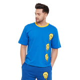 Melted Smiley Oversized Graphic Tshirt