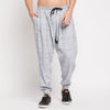 Grey Marl Hooded Tshirt and Lounge Pant Combo Set