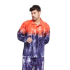 Blue & Red Ombre Dyed Shirt