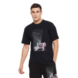 Black Oversized Isolation Print Tee T-shirts Fugazee 