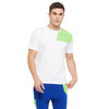 White Lime Patch Crew Neck Tshirt